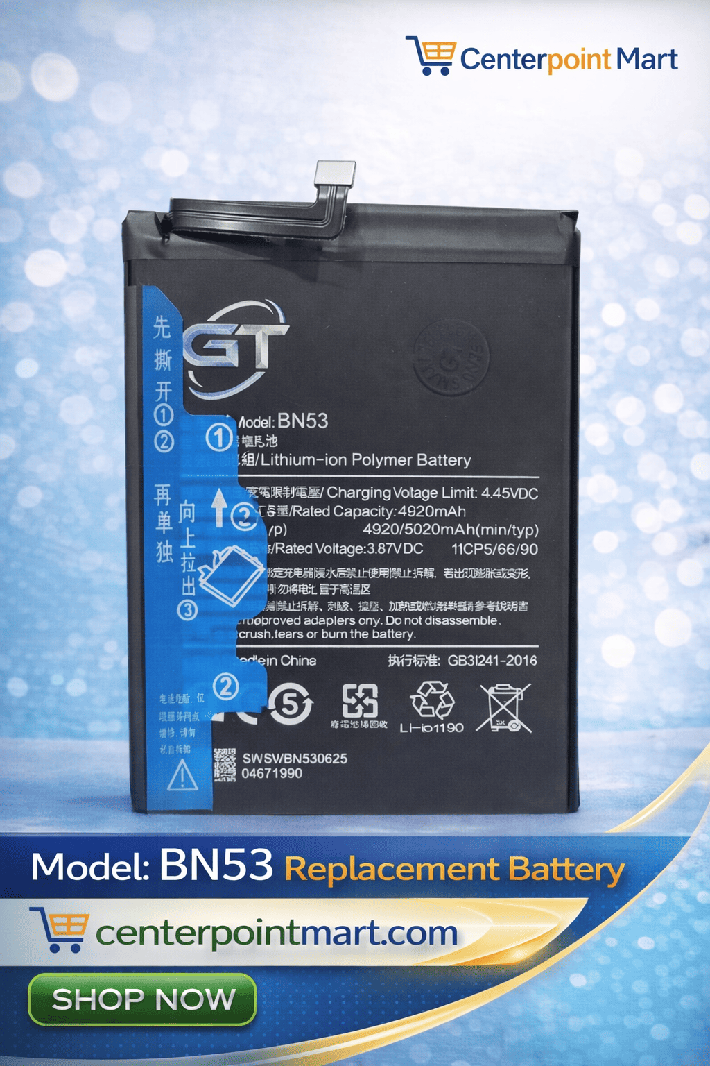 Xiaomi BN53 Battery